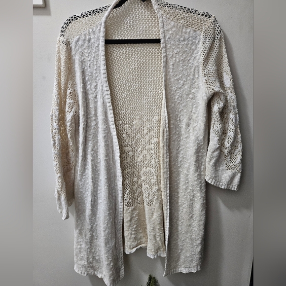 Crystal Kobe Sweaters - Crystal Kobe M cotton lace open sweater